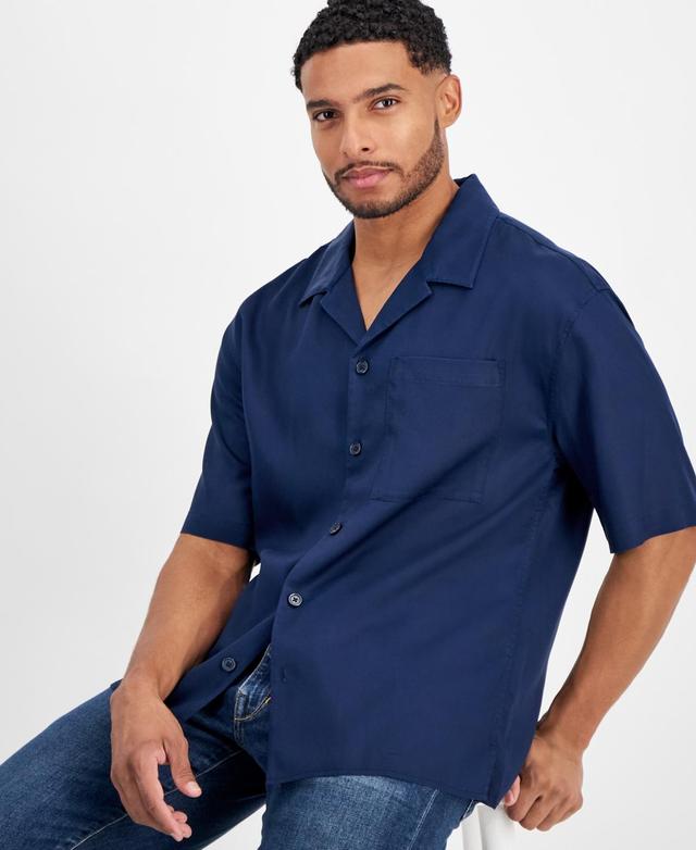 I.n.c. International Concepts Mens Erik Regular-Fit Button-Down Camp Shirt, Created for Macys Product Image