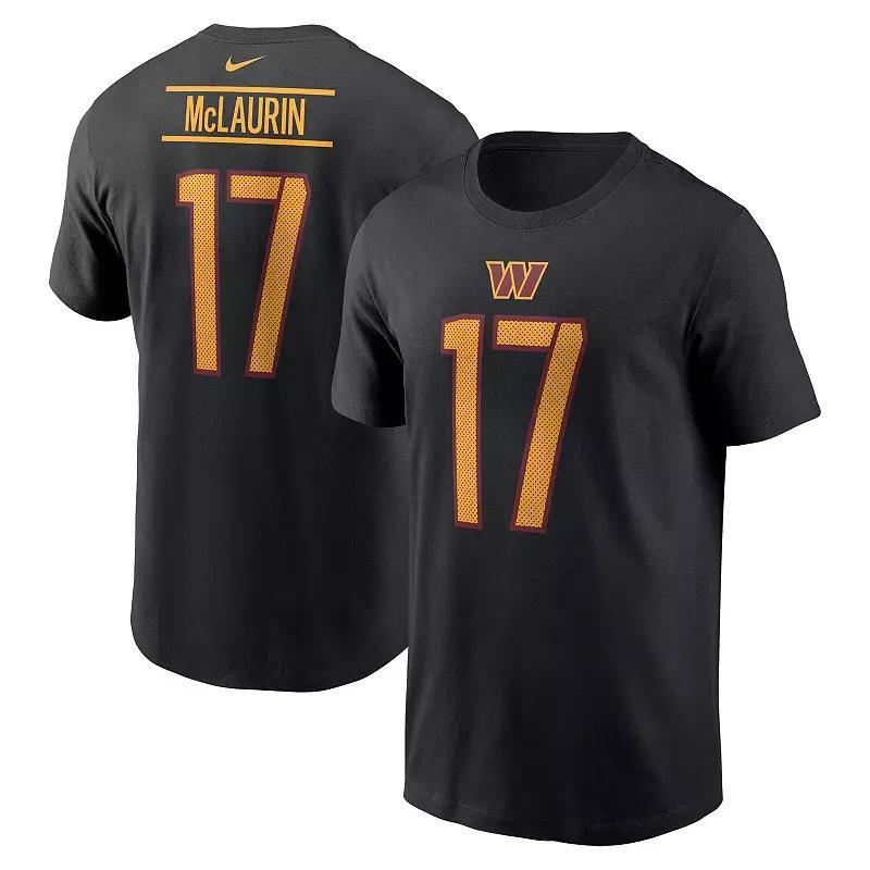 Mens Nike Terry McLaurin Black Washington Commanders Player Name & Number T-Shirt Product Image