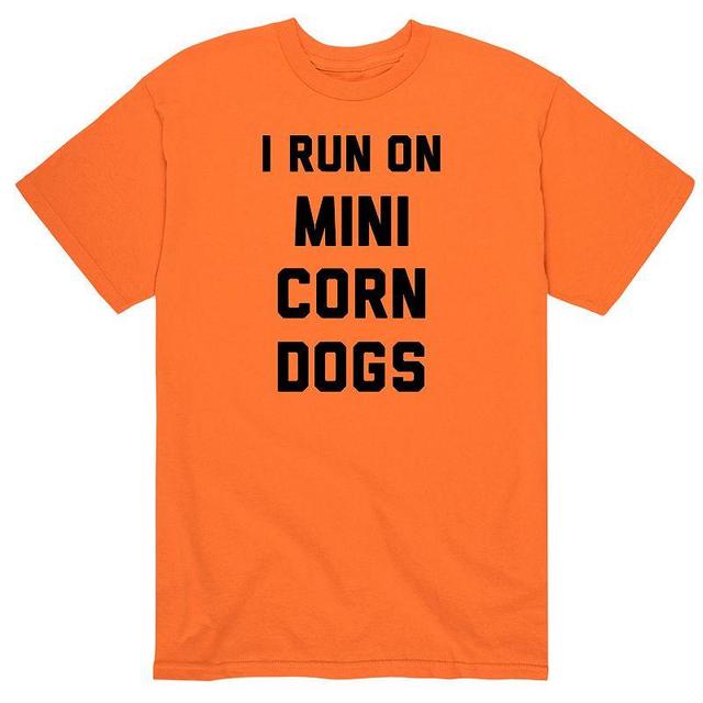 Mens Run On Mini Corn Dogs Tee Orange Product Image