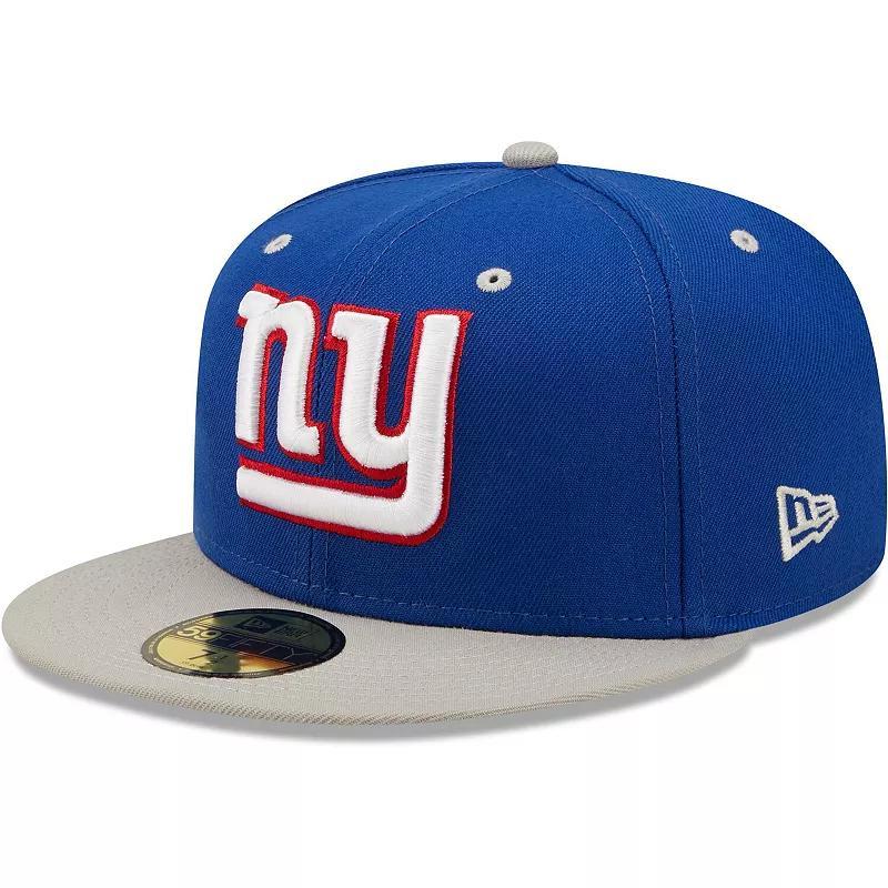 Mens New Era Royal/Gray New York Giants Two-Tone Flipside 59FIFTY Fitted Hat Product Image