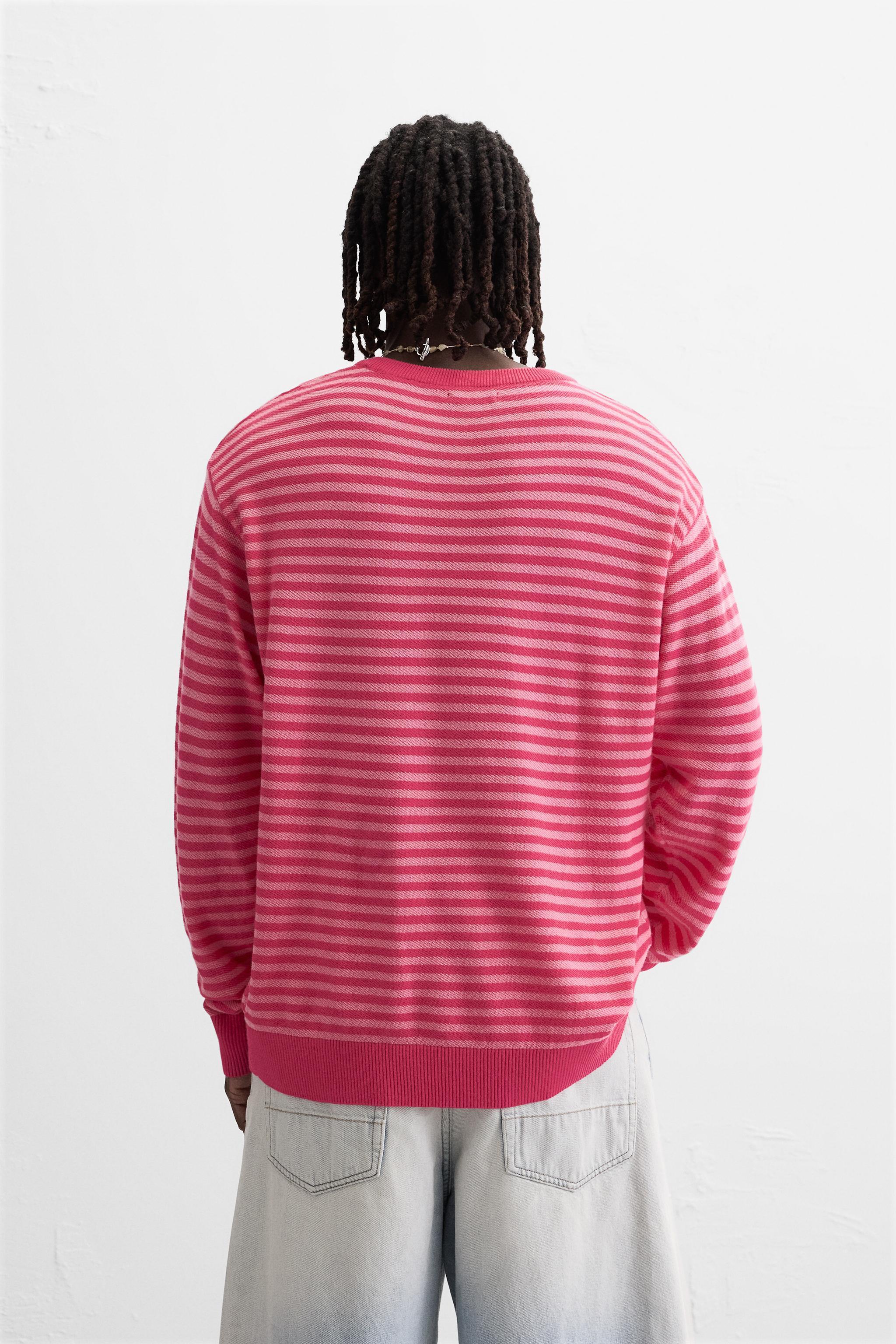 TEXTURED STRIPED SWEATER Product Image