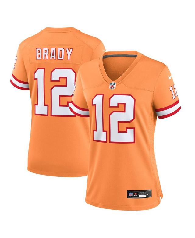 Womens Nike Tom Brady Orange Tampa Bay Buccaneers Throwback Game Jersey - Orange Product Image