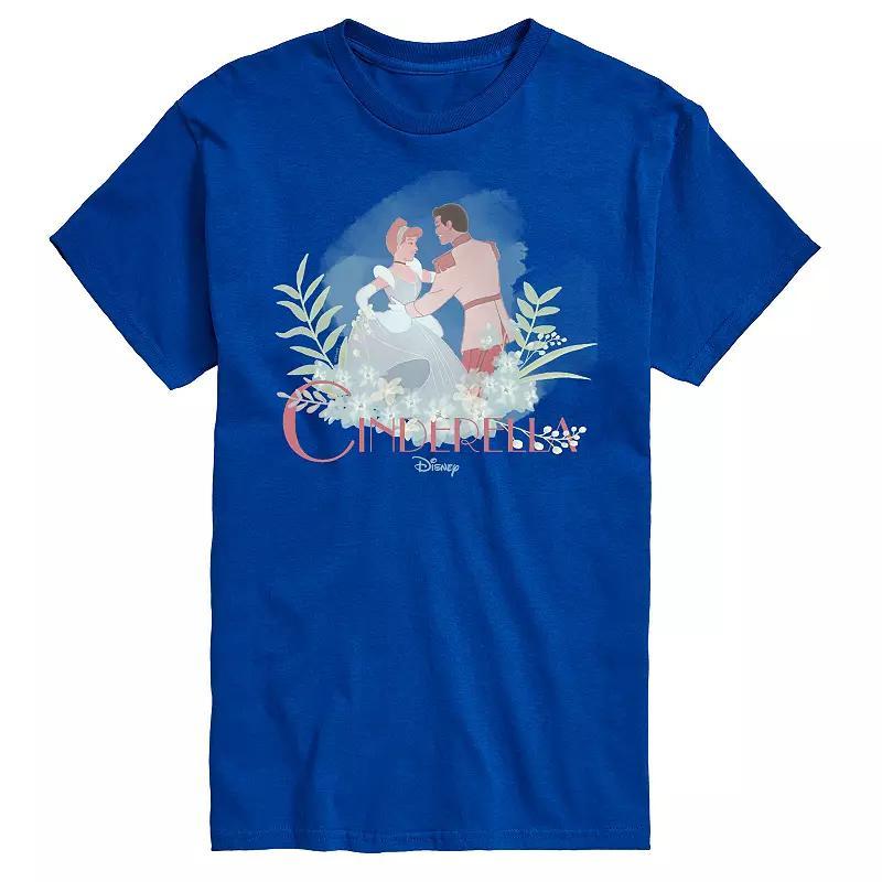 Disney Princess Big & Tall Cinderella Prince Logo Tee, Mens Product Image