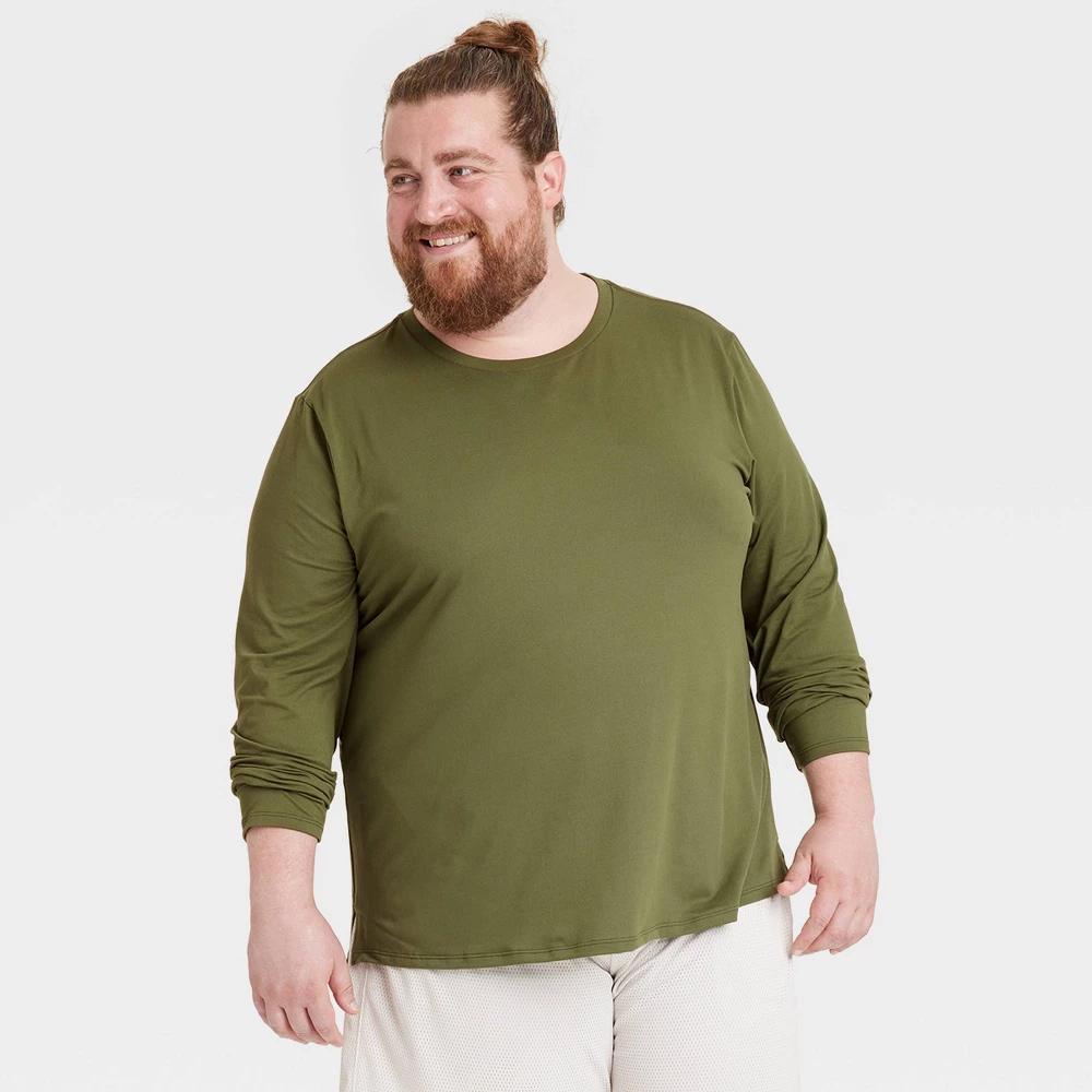 Mens Big Long Sleeve Performance T-Shirt - All In Motion 3XL Product Image