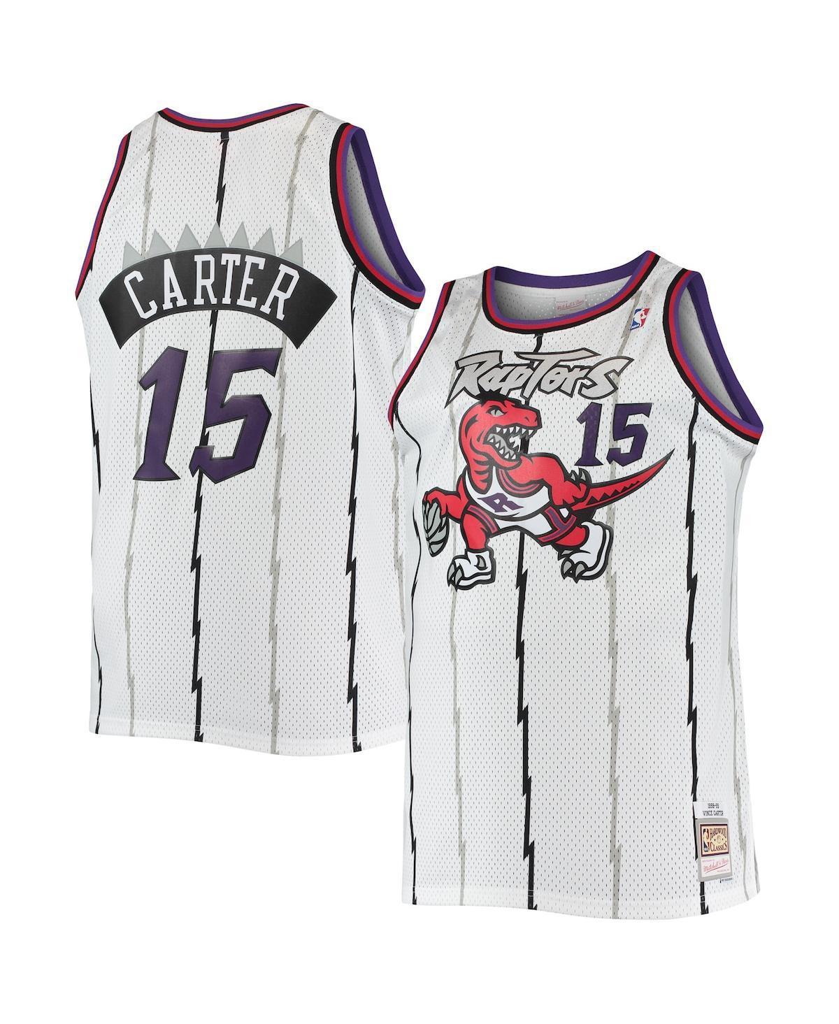 Mens Vince Carter White Toronto Raptors Big and Tall Hardwood Classics Swingman Jersey - White Product Image