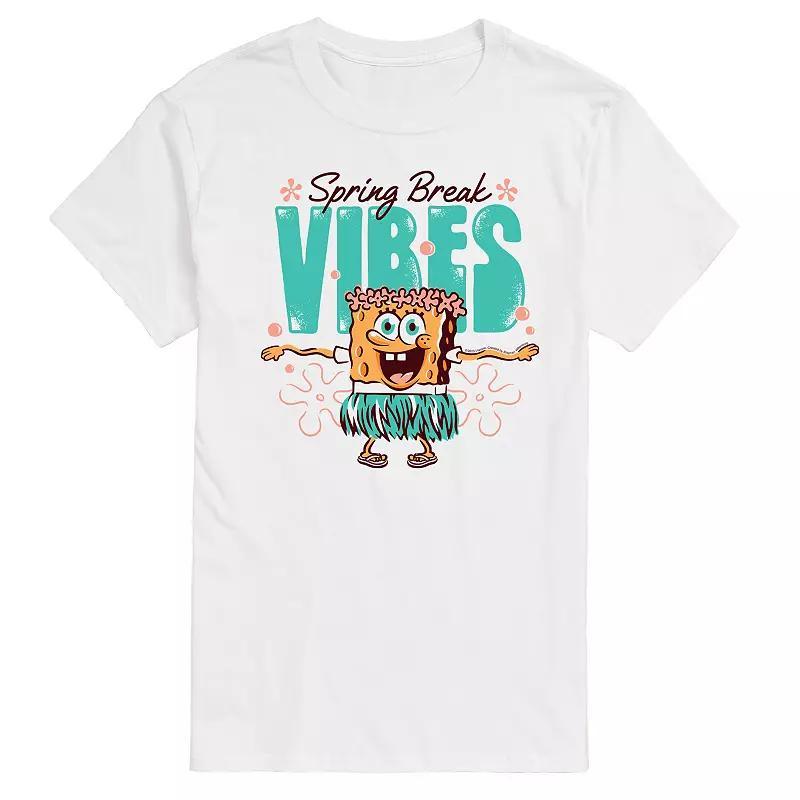 Mens SpongeBob SquarePants Spring Break Vibes Graphic Tee Product Image