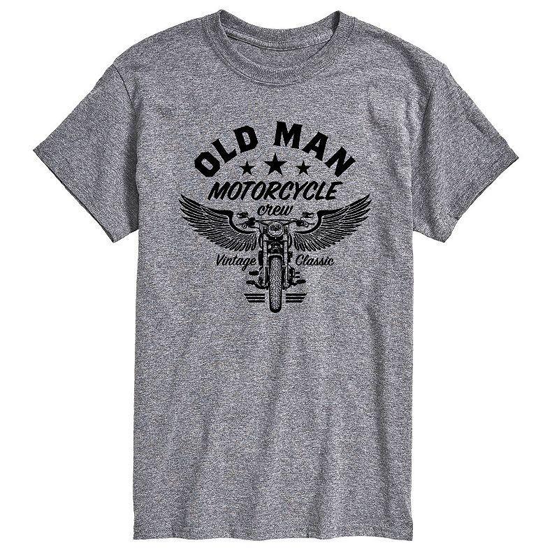 Mens Old Man Motorcycle Crew Tee Product Image