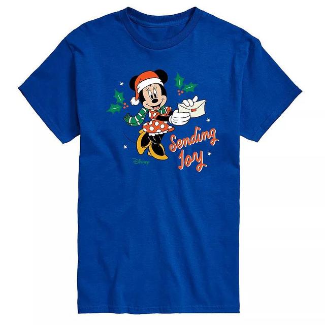 Disneys Minnie Mouse Mens Sending Joy Graphic Tee Product Image