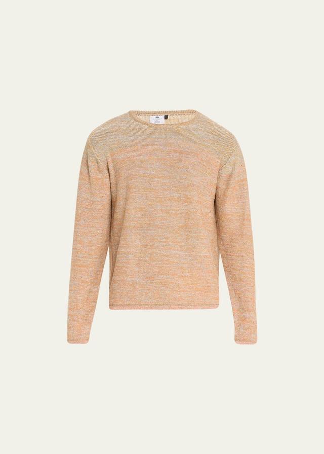 Mens Linen Ombre Crewneck Sweater Product Image