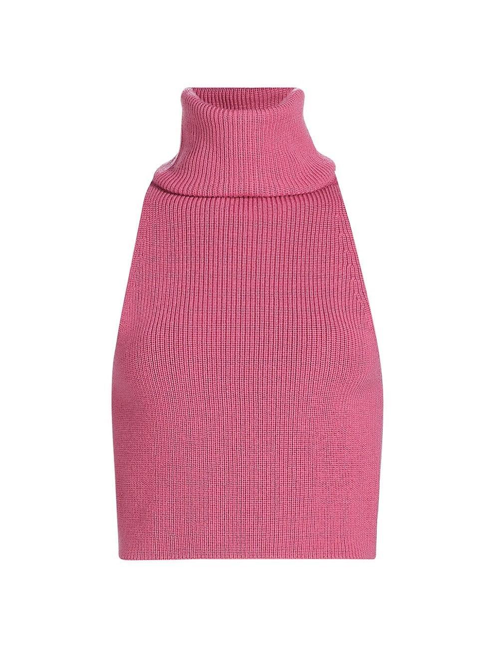 Womens Merino Wool Turtleneck Top Product Image