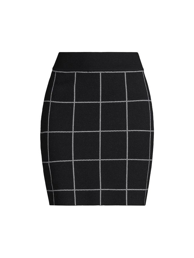 Womens Sinclair Windowpane Miniskirt Product Image