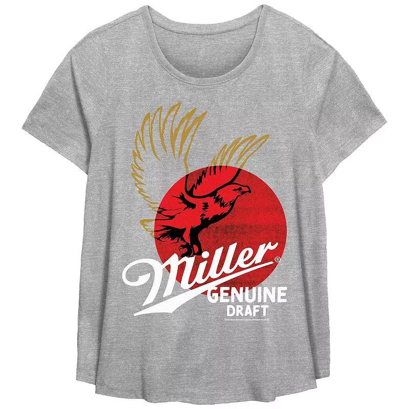 Plus Size Miller Genuine Draft Graphic Tee, Womens Product Image