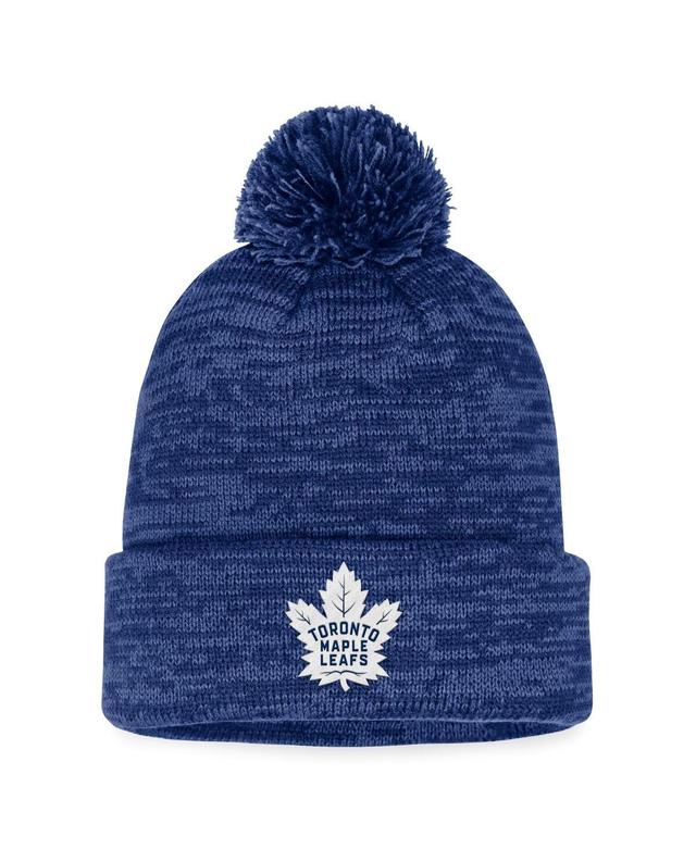 Mens Fanatics Branded Toronto Maple Leafs Fundamental Cuffed Knit Hat with Pom Product Image