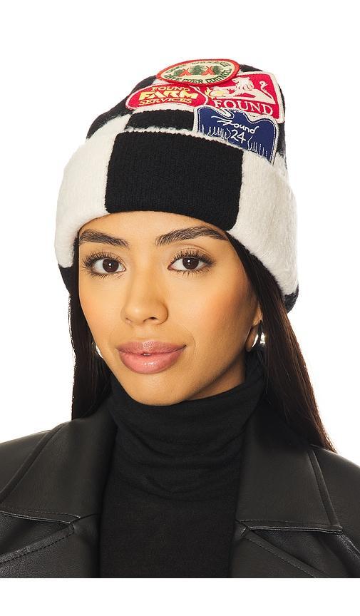 Check Multi Patch Beanie Product Image