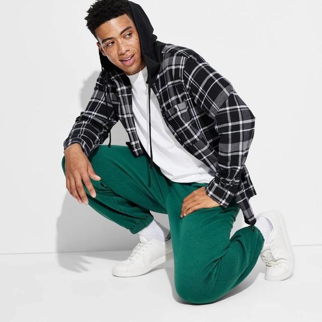 Mens Loose Knit Pull-On Sweatpants - Original Use Forest Green L Product Image