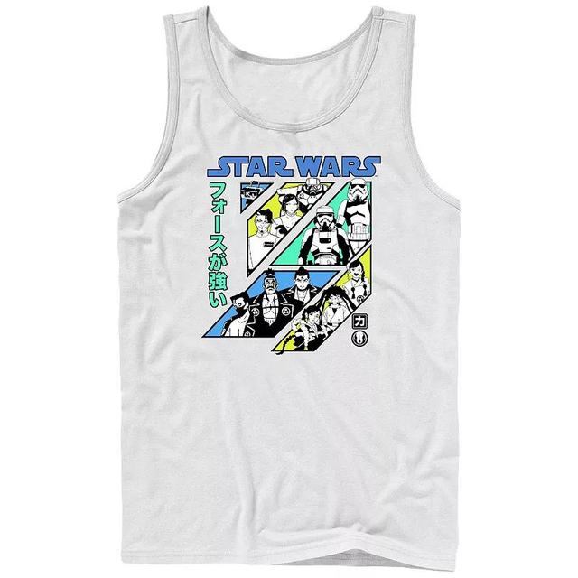 Mens Star Wars Visions Kanji Slant Panels Graphic Tank Product Image