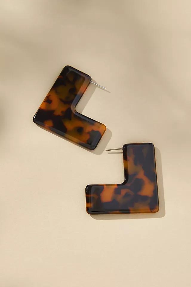 Mod Rectangular Resin Earrings Product Image