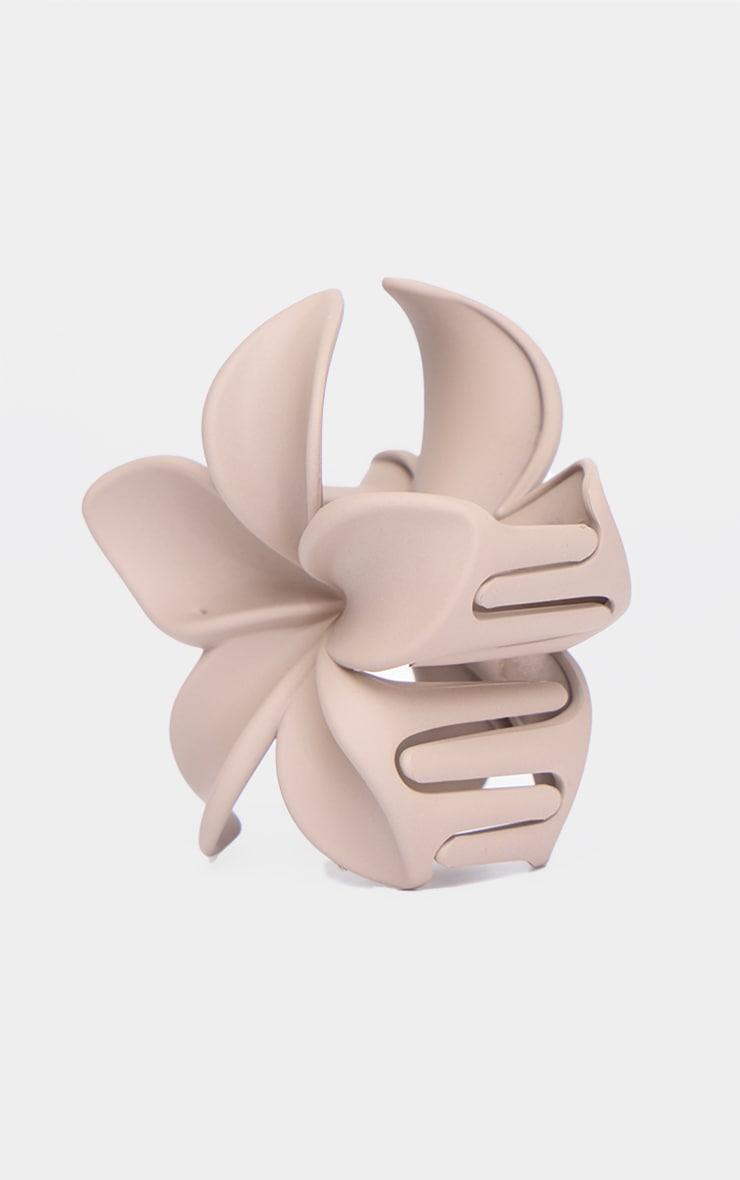 Taupe Flower Hair Claw Clip Product Image