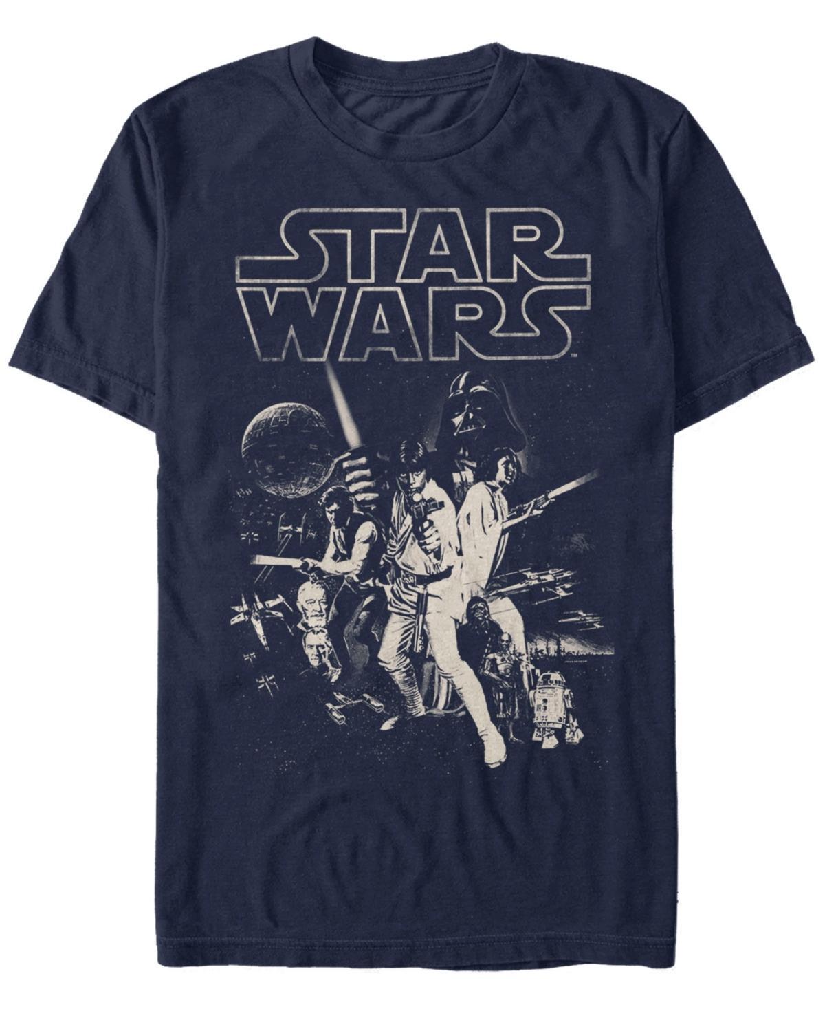 Star Wars Mens Classic Character Collage Short Sleeve T-Shirt Product Image