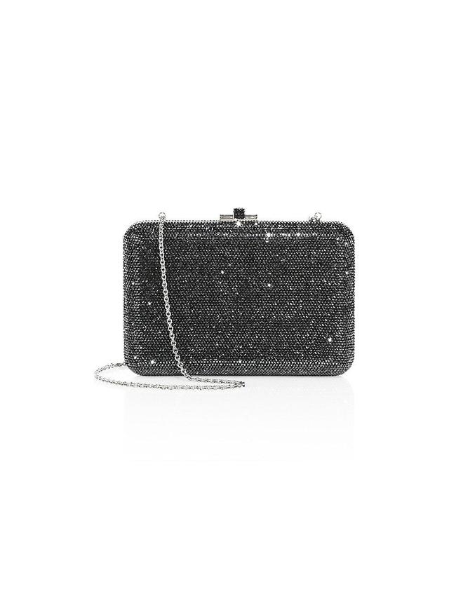 Womens Slim Slide Crystal Clutch Product Image