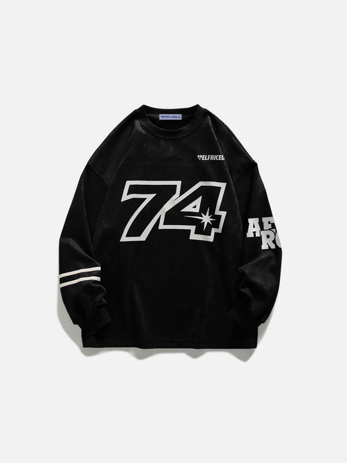 Aelfric Eden No.74 Lettered Sweatshirt Product Image