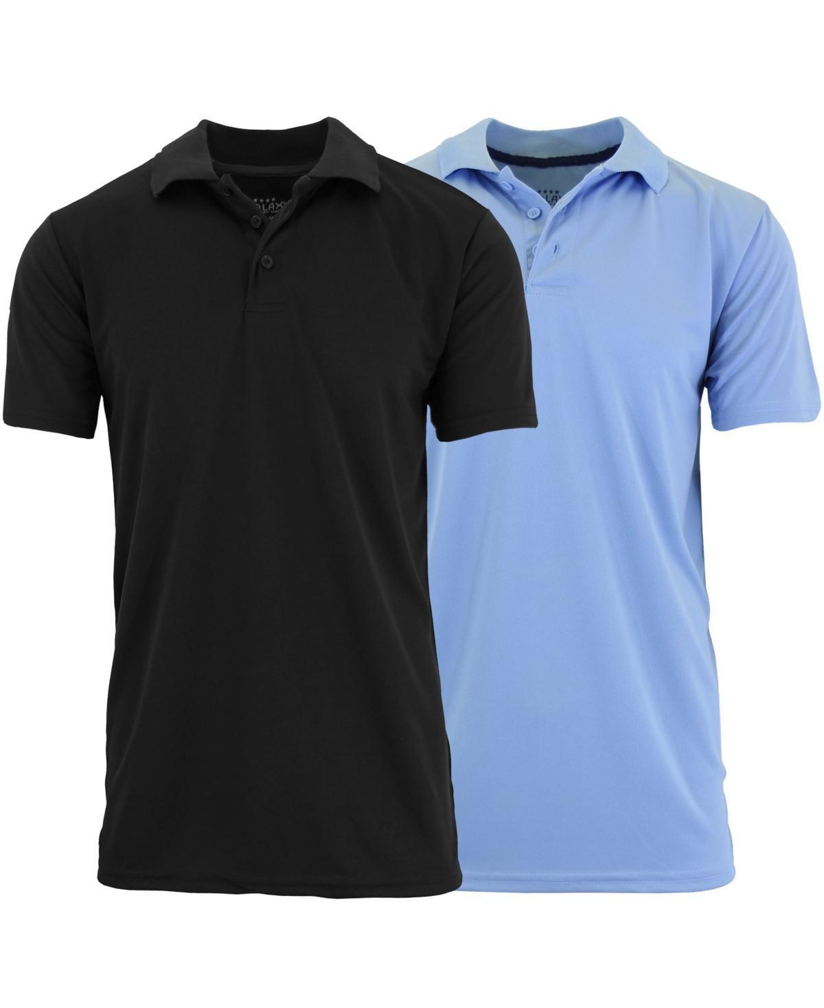 Galaxy By Harvic Mens Tag less Dry-Fit Moisture-Wicking Polo Shirt, Pack of 2 Product Image