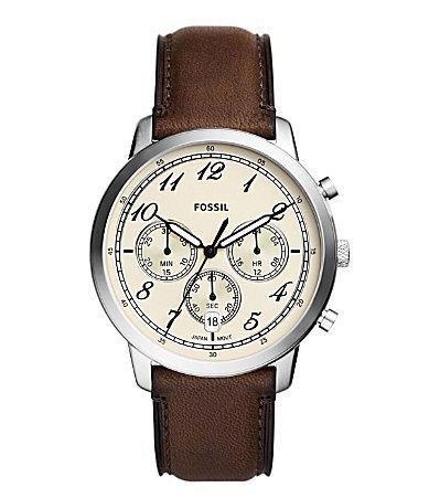 Fossil Neutra Chronograph Leather Strap Watch, 44mm Product Image