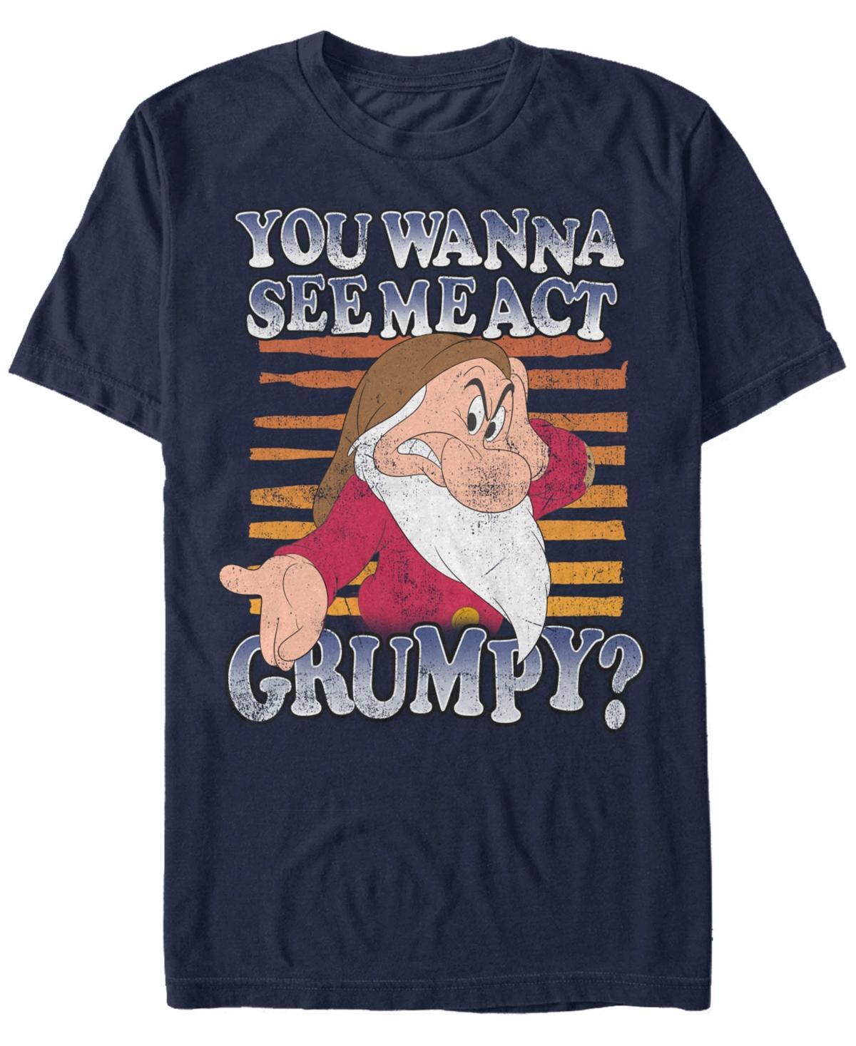 Mens Disney Grumpy You Wanna See Me Act Grumpy Tee Blue Product Image