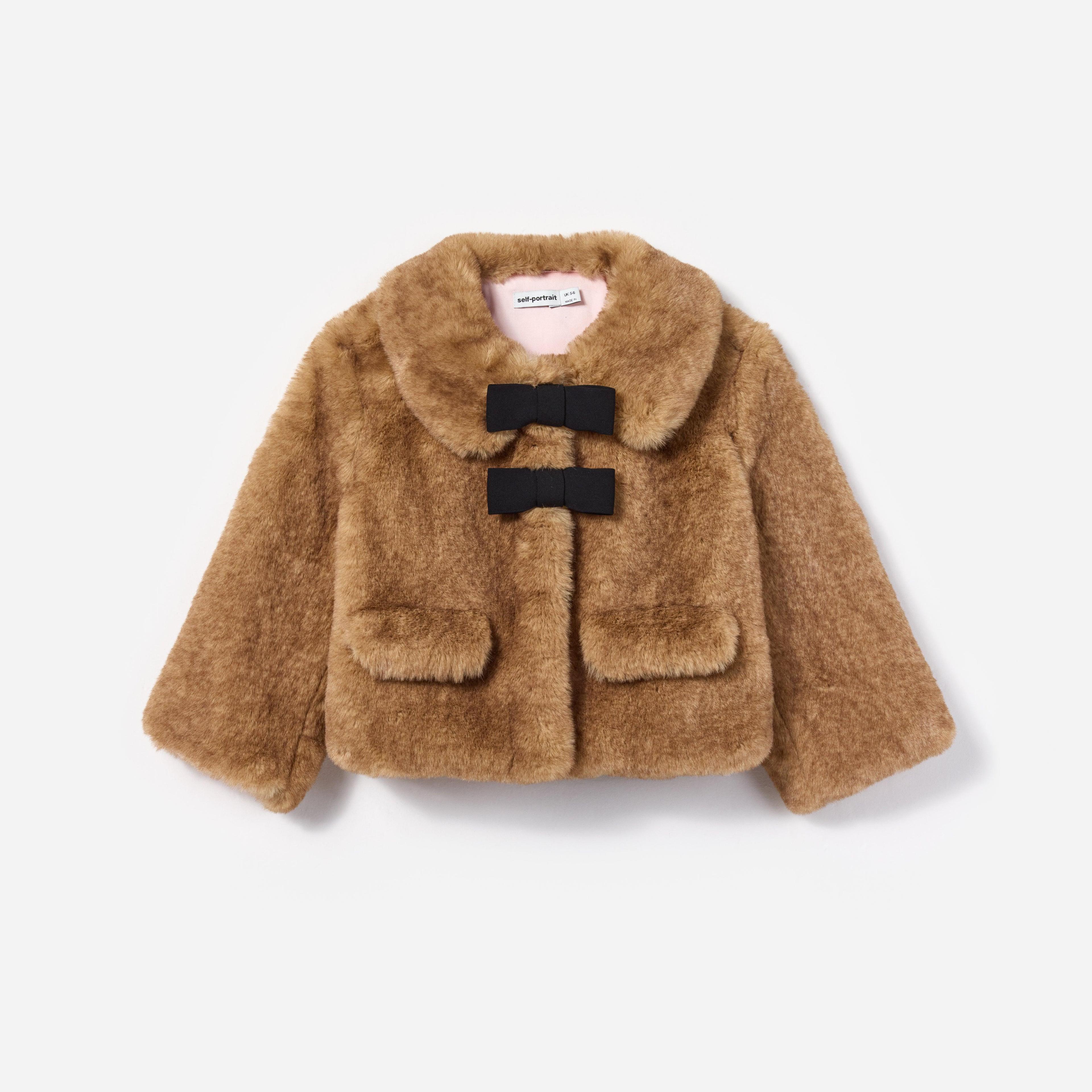 Brown Faux Fur Jacket Product Image