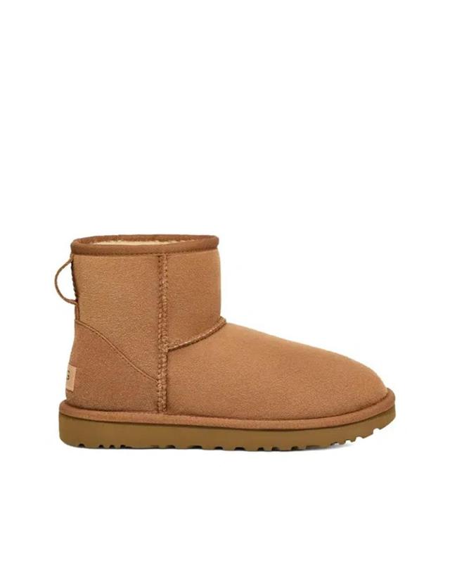 UGG Classic Heritage Mini Ii Sheepskin-lined Suede Boots In Chestnut Product Image