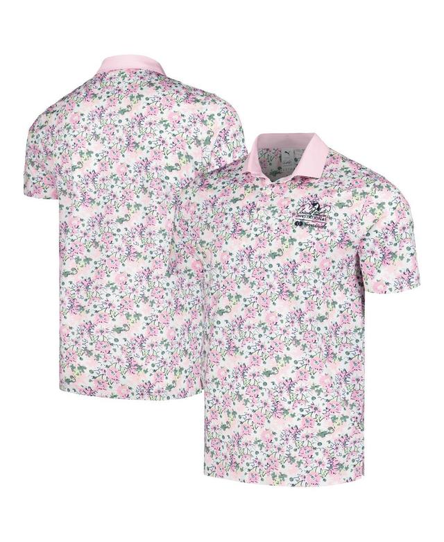 Puma Mens Pink Arnold Palmer Invitational Floral Mattr Polo Product Image