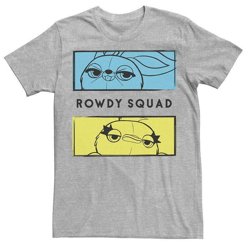 Disney / Pixars Toy Story 4 Ducky & Bunny Mens Rowdy Squad Panels Tee Athletic Grey Product Image