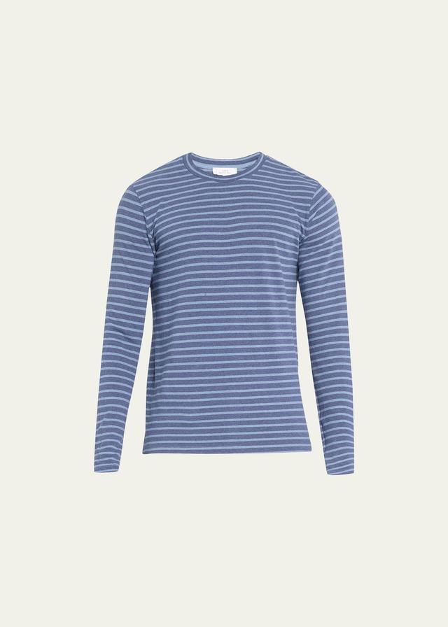 Mens Striped Crew T-Shirt Product Image