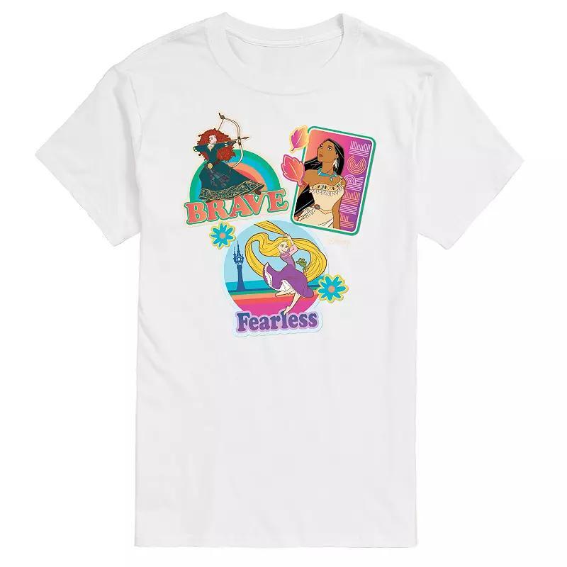 Disney Princess Big & Tall Brave Fierce Fearless Graphic Tee, Mens Product Image