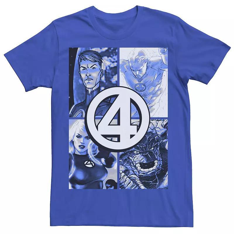 Mens Marvel Fantastic Four Group Shot Logo Box Up Tee Product Image