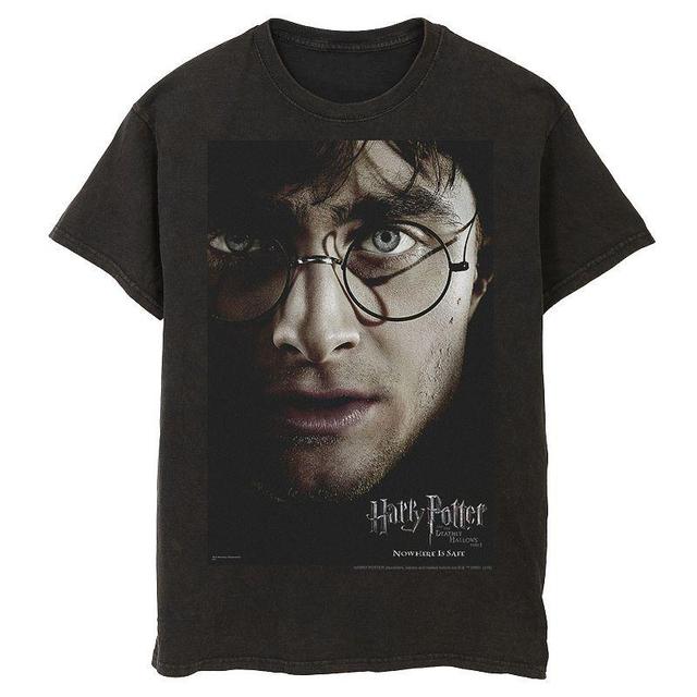 Mens Harry Potter Deathly Hallows Harry Character Poster Tee Product Image