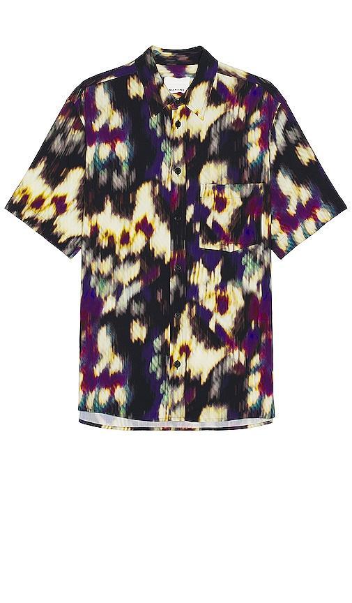 Isabel Marant Vabilio Watercolor Shirt Purple. (also in ). Product Image