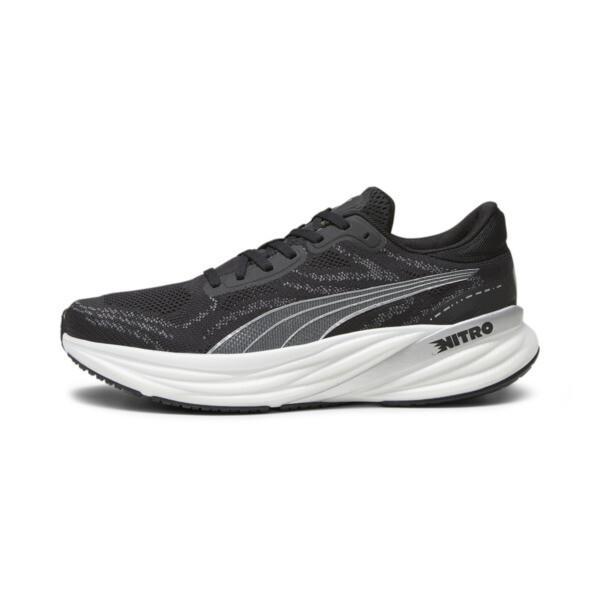 PUMA Magnify NITRO™ 2 Men's Running Shoes in Black/White/Silver Product Image