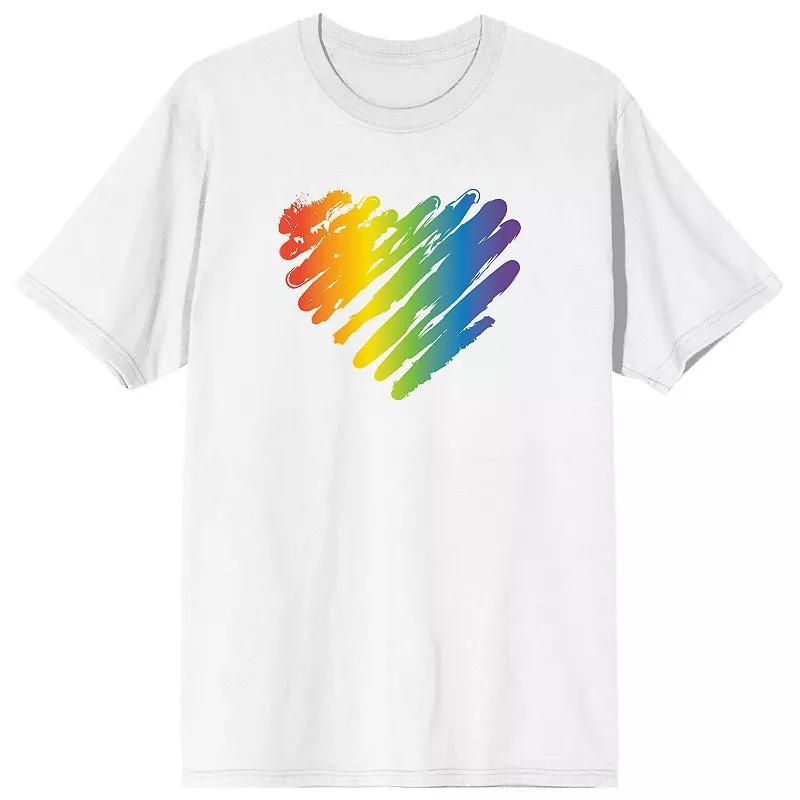 Mens Pride Rainbow Heart Tee Product Image