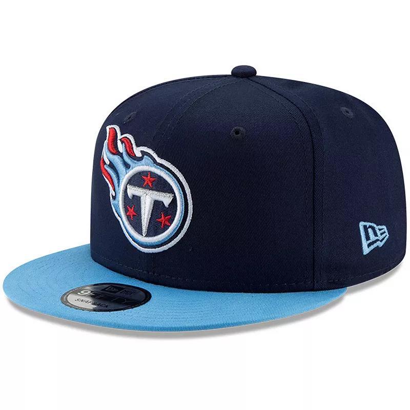 Mens New Era /Light Blue Tennessee Titans Basic 9FIFTY Adjustable Snapback Hat Product Image