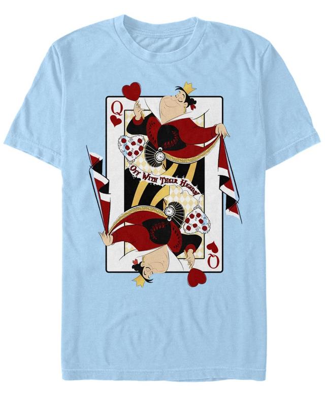 Mens Disney Alice In Wonderland Queen Of Hearts Playing Card Tee Product Image