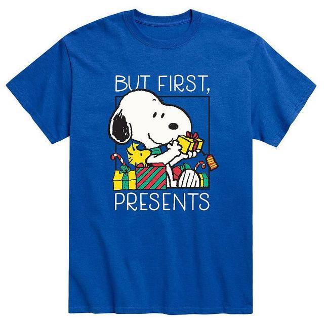 Mens Peanuts Presents First Tee Med Blue Product Image