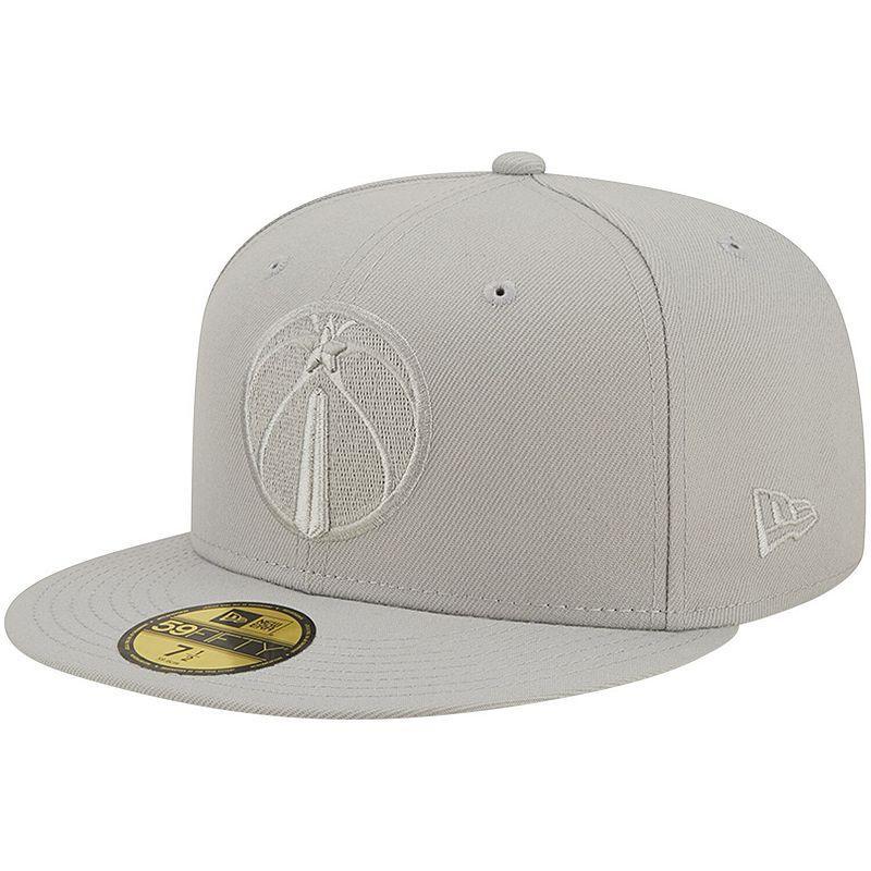 Mens New Era Gray Washington Wizards Logo Color Pack 59FIFTY Fitted Hat Product Image