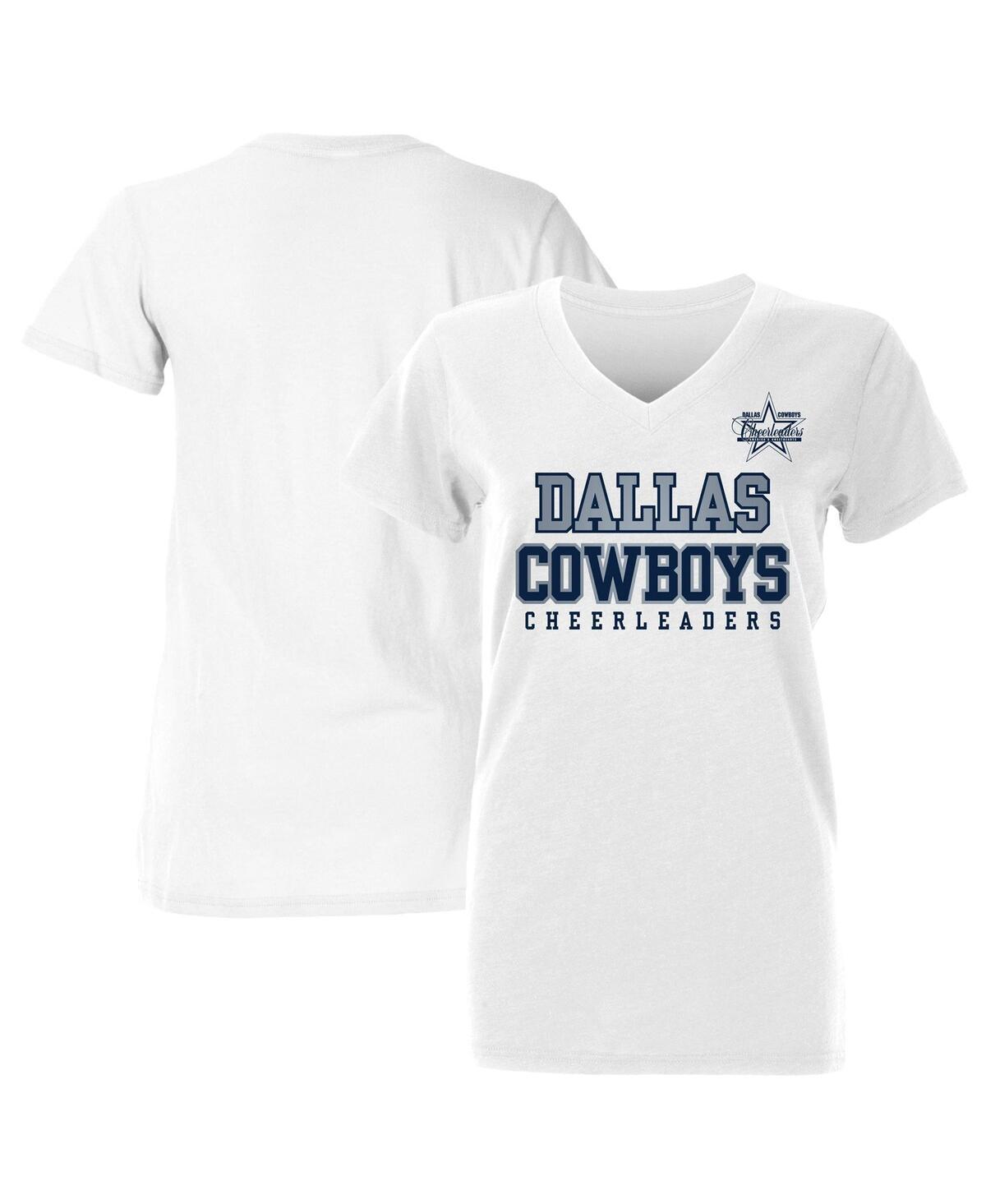 Womens Dallas Cowboys Cheerleaders V-Neck T-Shirt Product Image