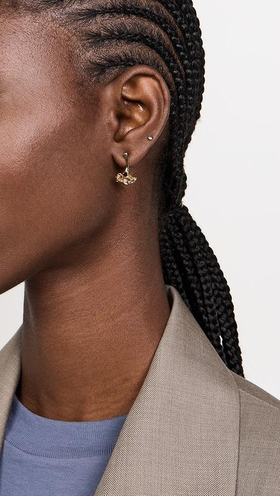 Lele Sadoughi Ruffled Lily Stud Earrings | Shopbop Product Image