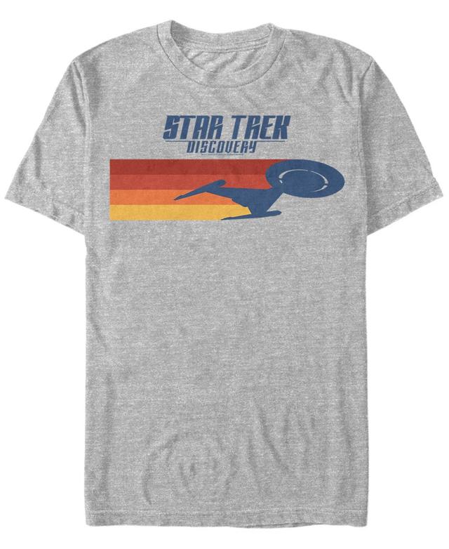 Mens Star Trek Discovery Fashion Graphic Tee Med Grey Product Image