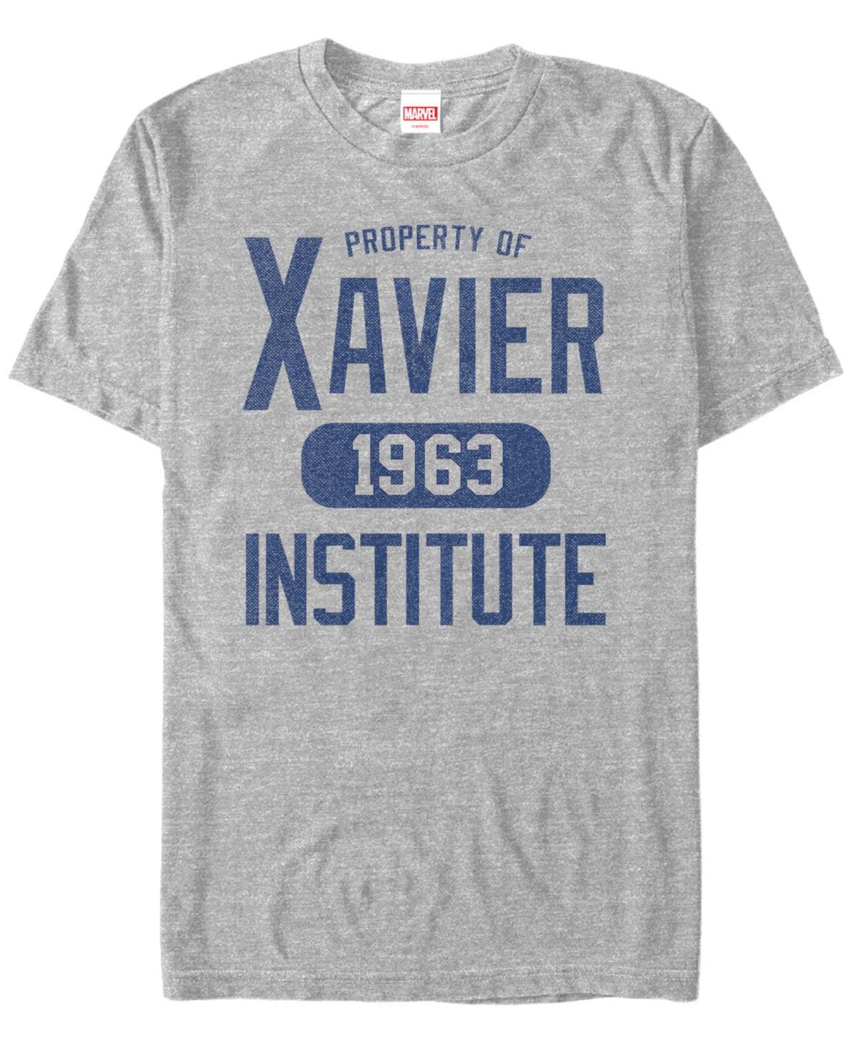 Mens Marvel X-Men Xavier Institute Varsity Graphic Tee Athletic Grey Product Image