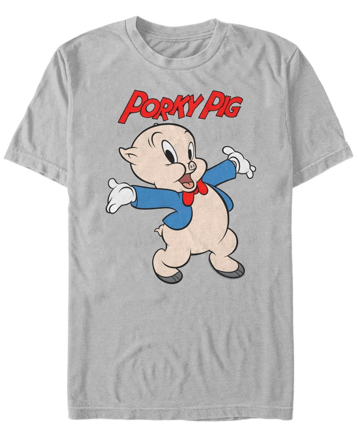 Fifth Sun Looney Tunes Mens Porky Pig Short Sleeve T-Shirt Product Image