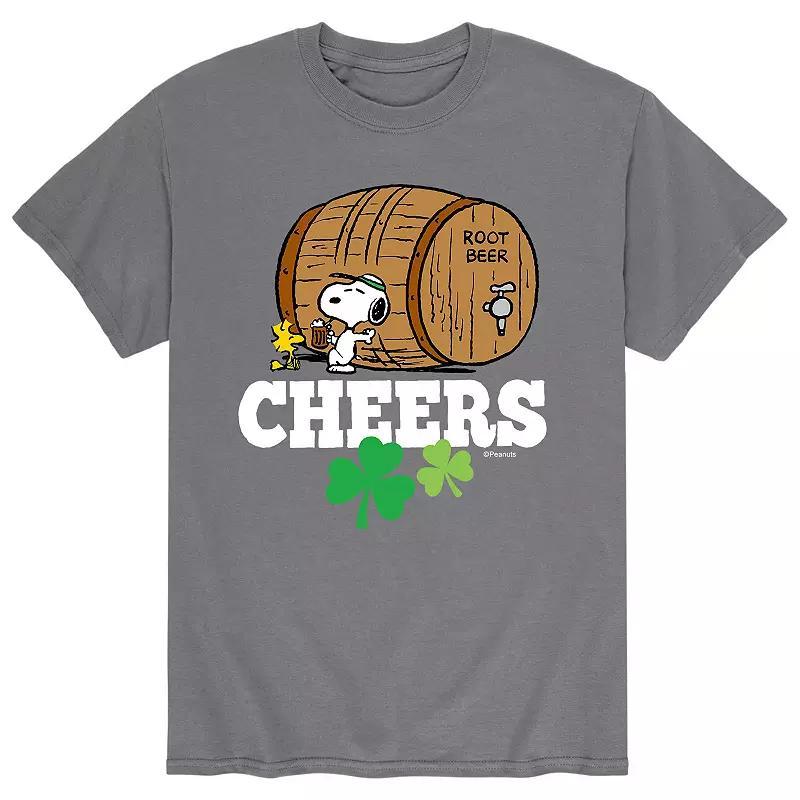 Mens Peanuts Snoopy St. Patricks Day Cheers Root Beer Tee Product Image