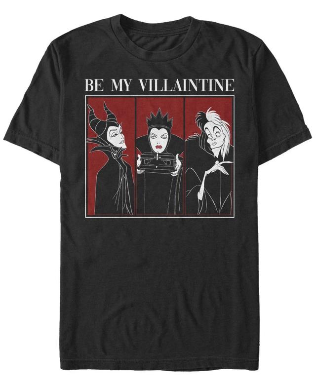 Big & Tall Disney Villains Valentines Be My Villaintine Panels Tee, Mens Product Image